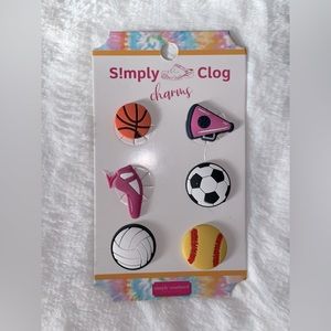 Simply Southern Clog Charms SPORTS